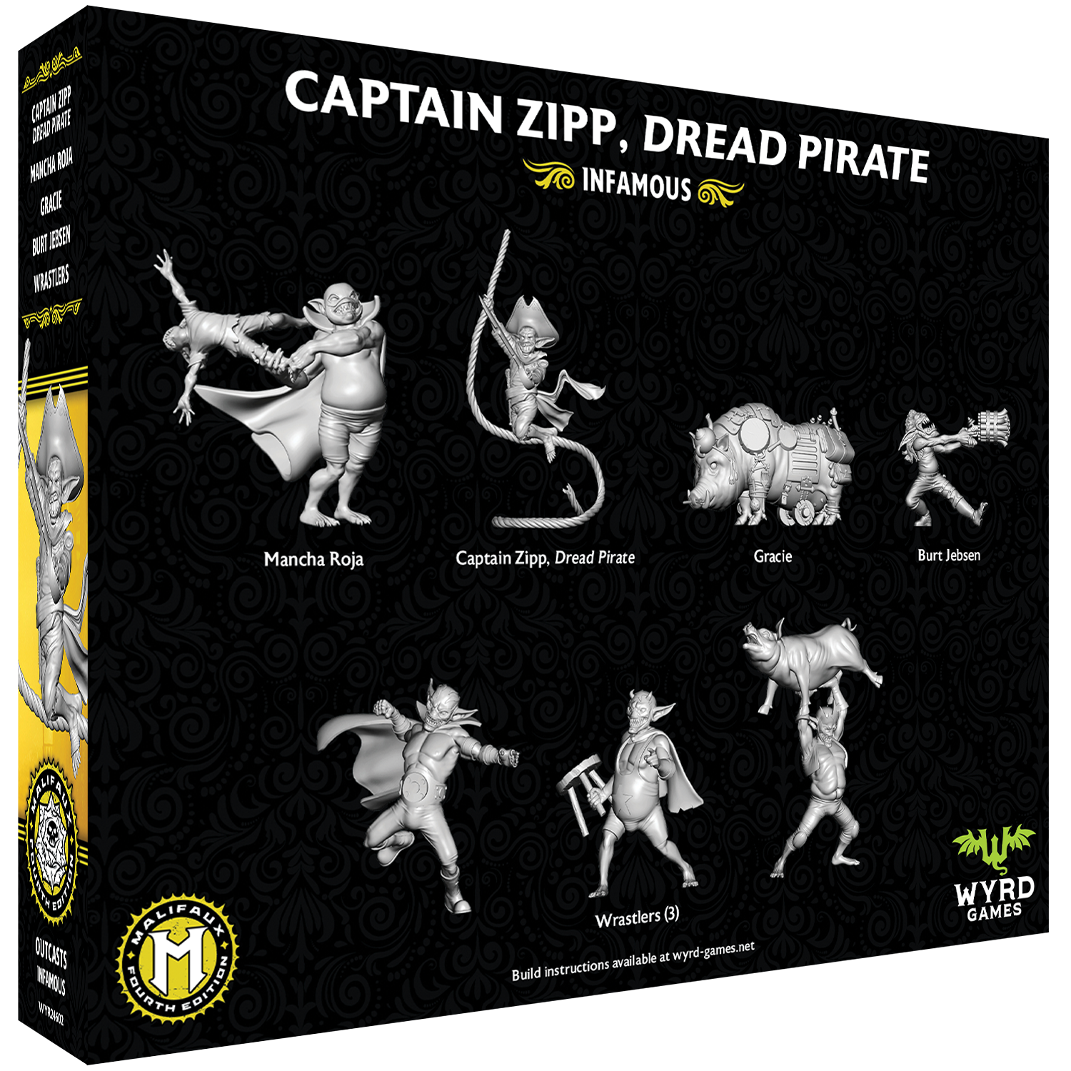 Malifaux Fourth Edition: Captain Zipp, Dread Pirate – Wyrd