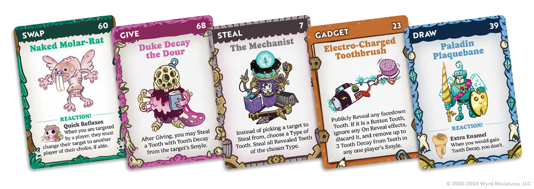 
                    
                      Smyle: Lie Through Your Teeth! fairy-themed game card from Wyrd Miniatures Toys & Games collection, featuring colorful fairy artwork.
                    
                  