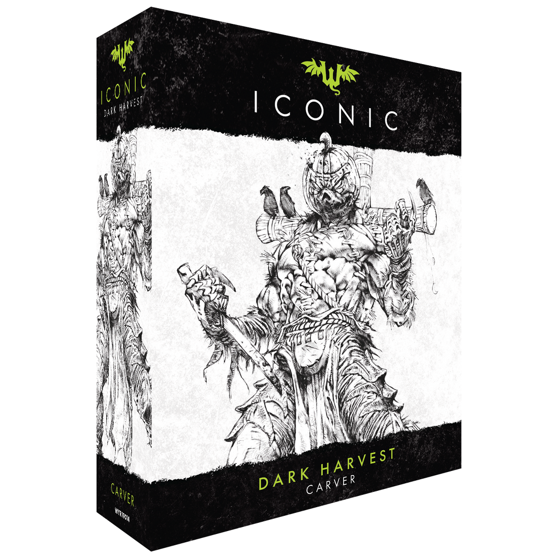 
                    
                      Dark Harvest Malifaux Iconic Box by Wyrd Miniatures featuring detailed miniatures and packaging design.
                    
                  