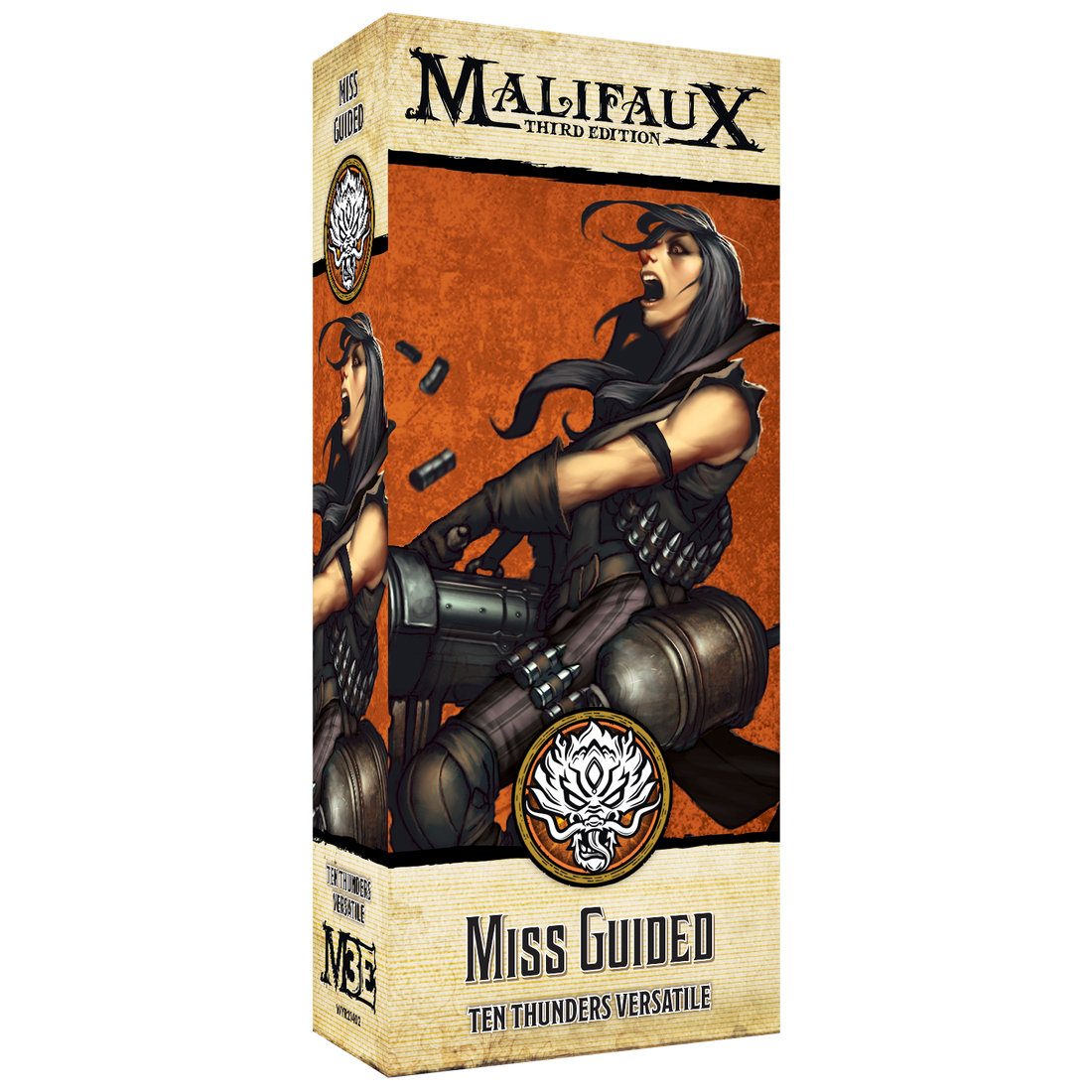
                    
                      Limited edition Miss Guided Malifaux Fourth Edition miniature by Wyrd Miniatures, featuring an alternative Fuhatsu design.
                    
                  