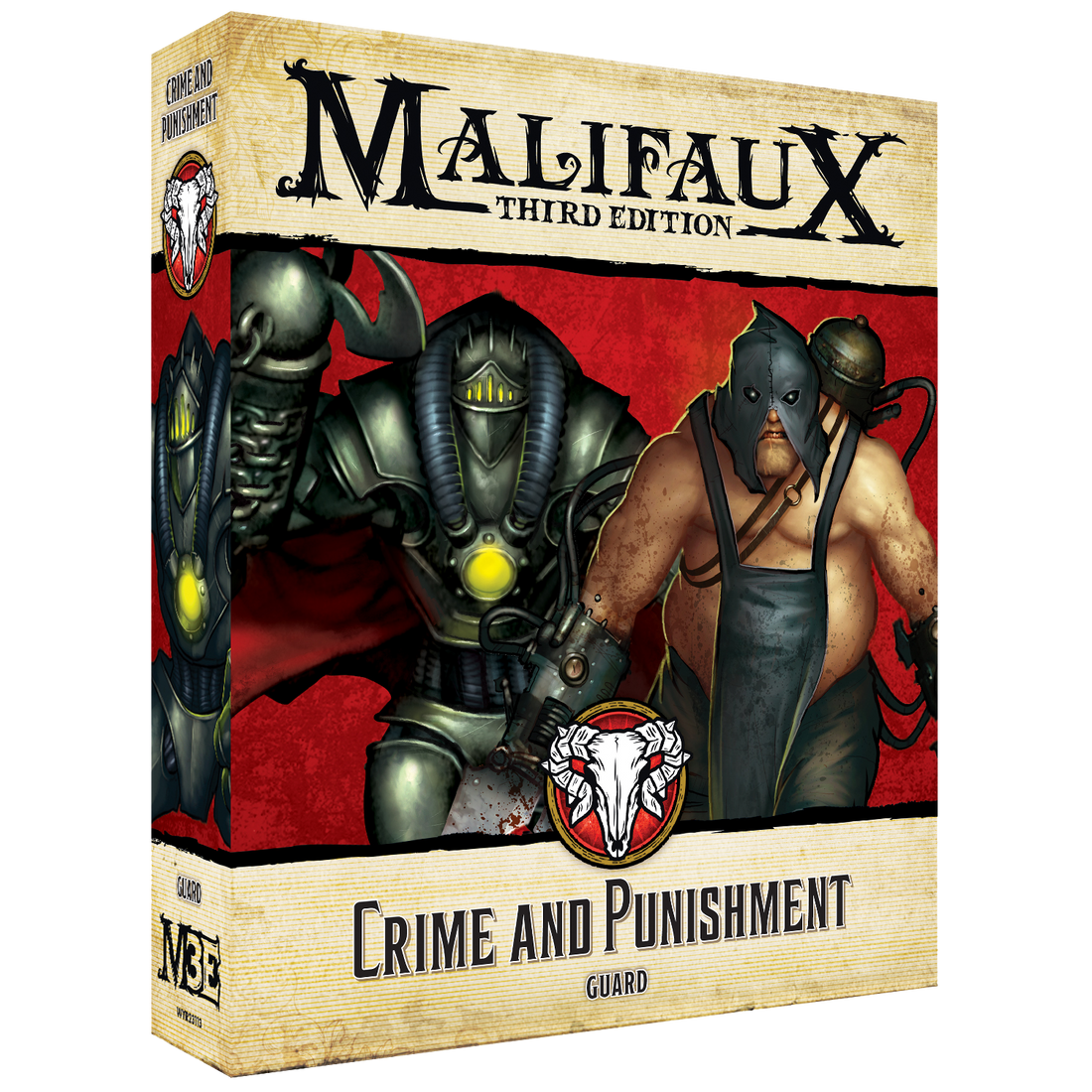 
                    
                      Malifaux Crime and Punishment Keyword Box by Wyrd Miniatures, featuring detailed game components and artwork.
                    
                  