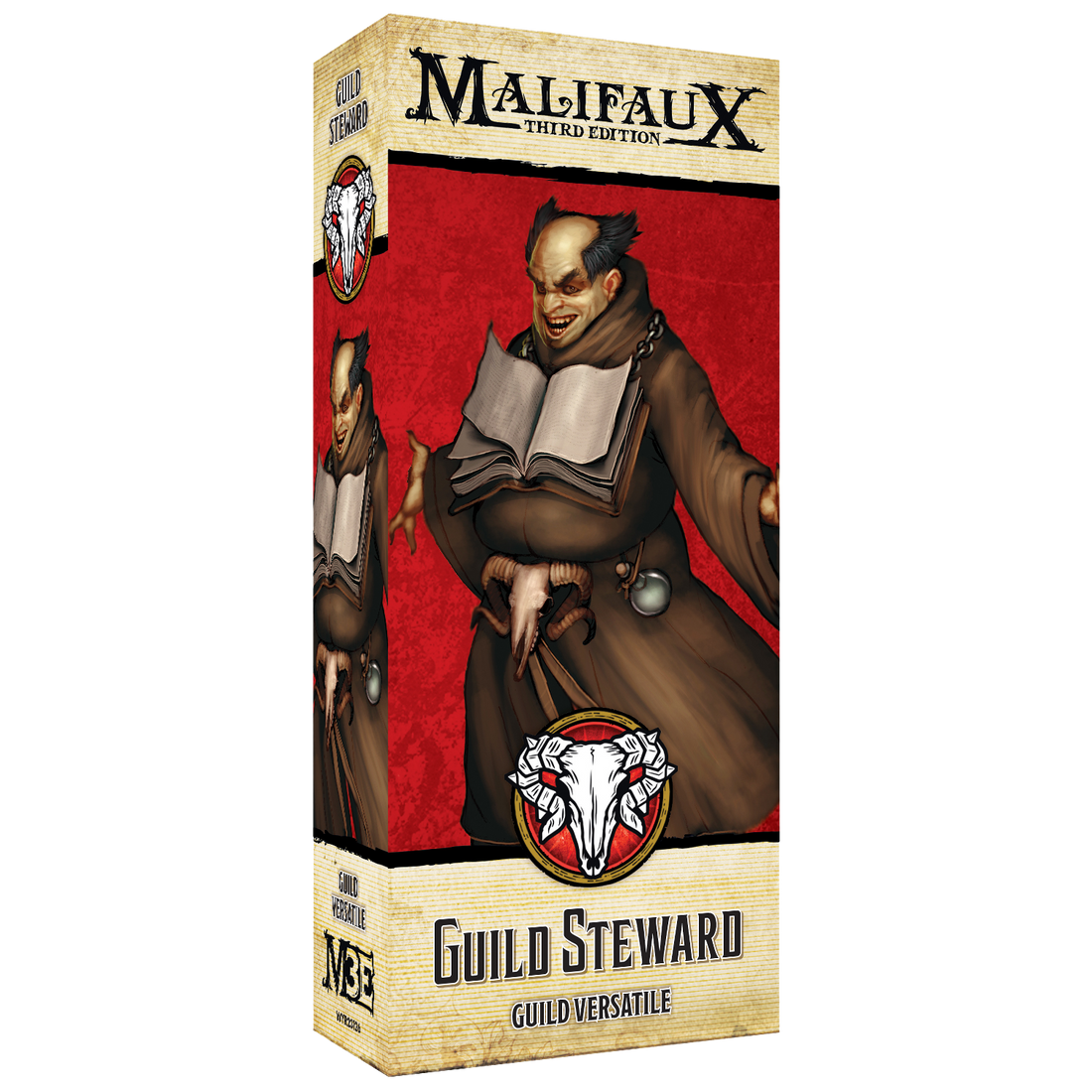 
                    
                      Guild Steward miniatures from Wyrd Miniatures, front view showcasing detailed fantasy character with armor and staff.
                    
                  