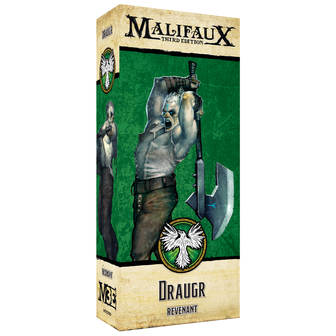
                    
                      Front view of a Wyrd Miniatures Draugr figure, showcasing its detailed undead warrior design and dark, ancient armor.
                    
                  