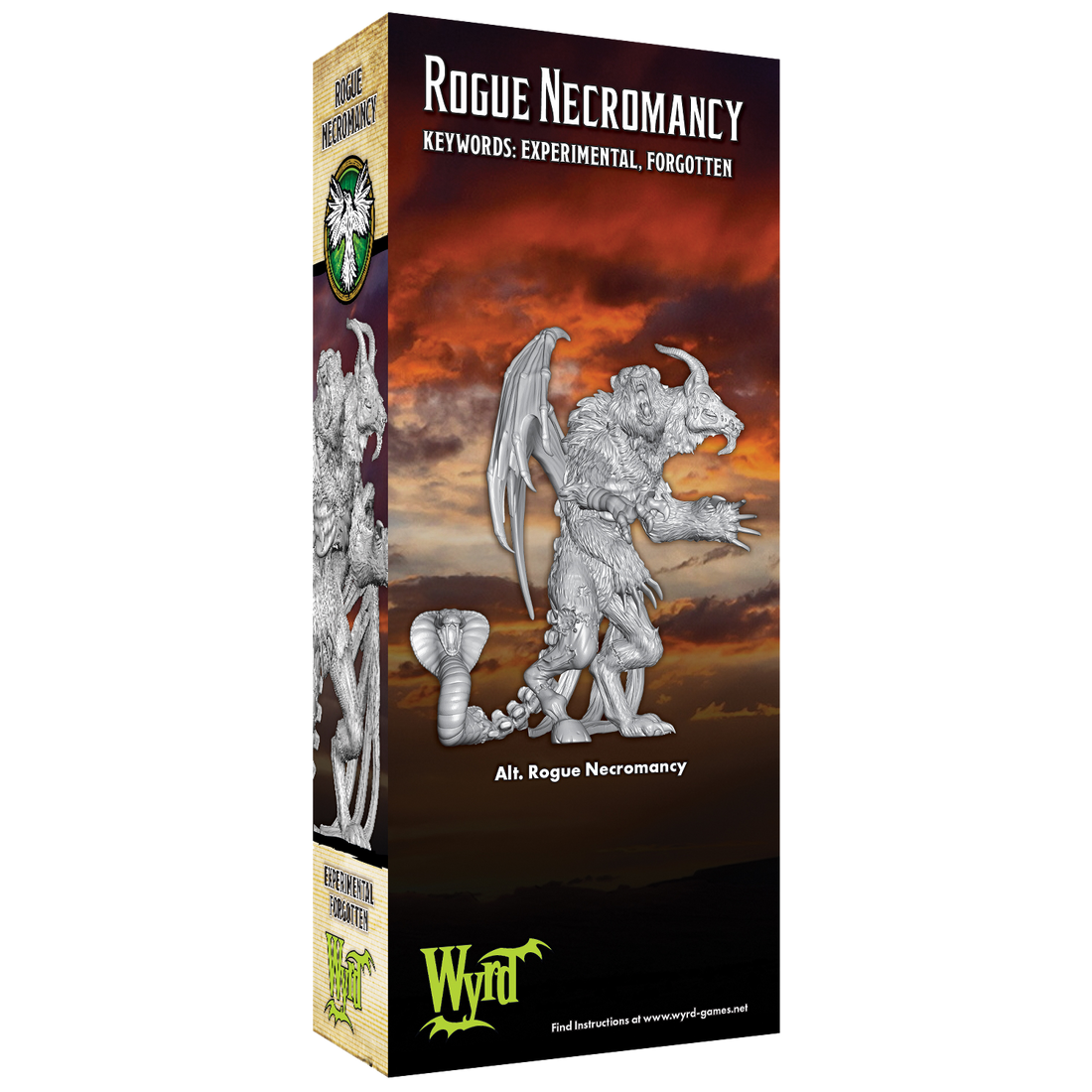 
                    
                      Back view of the Rogue Necromancy Malifaux miniature by Wyrd Miniatures, showing detailed dark robes and undead-themed accessories.
                    
                  