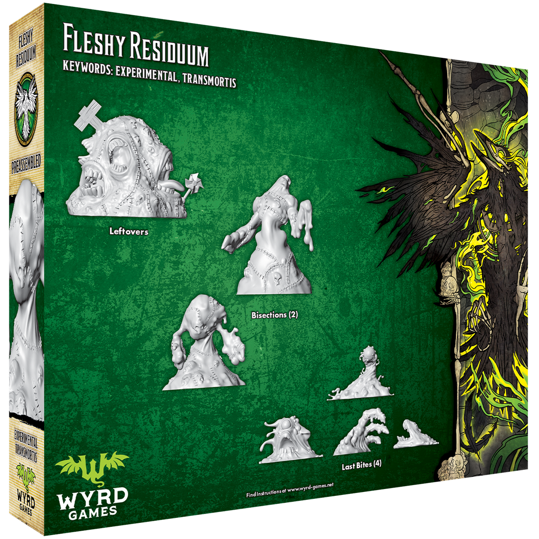 
                    
                      Back view of Fleshy Residuum miniature by Wyrd Miniatures, showing detailed fleshy texture and sculpted organic features.
                    
                  