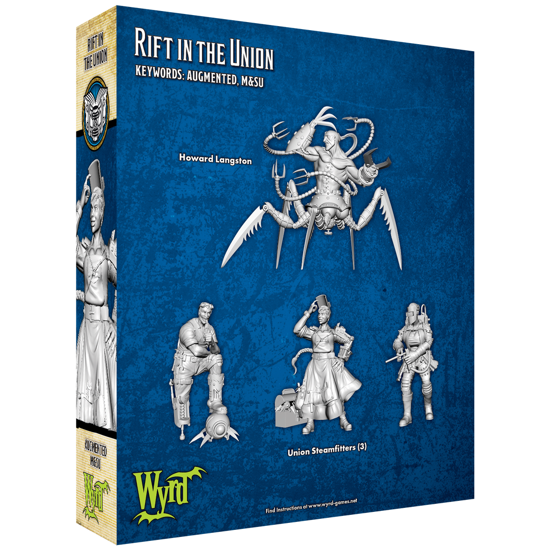 
                    
                      Back view of Wyrd Miniatures Rift in the Union figure, showing detailed armor and weaponry in a dynamic pose.
                    
                  