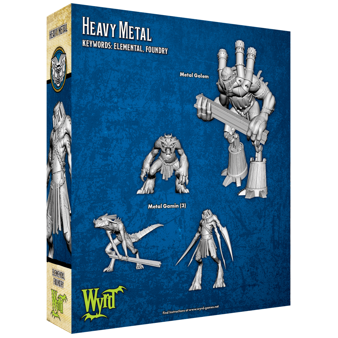 
                    
                      Back view of Wyrd Miniatures Heavy Metal figurine, detailed metallic miniature for tabletop gaming and display.
                    
                  