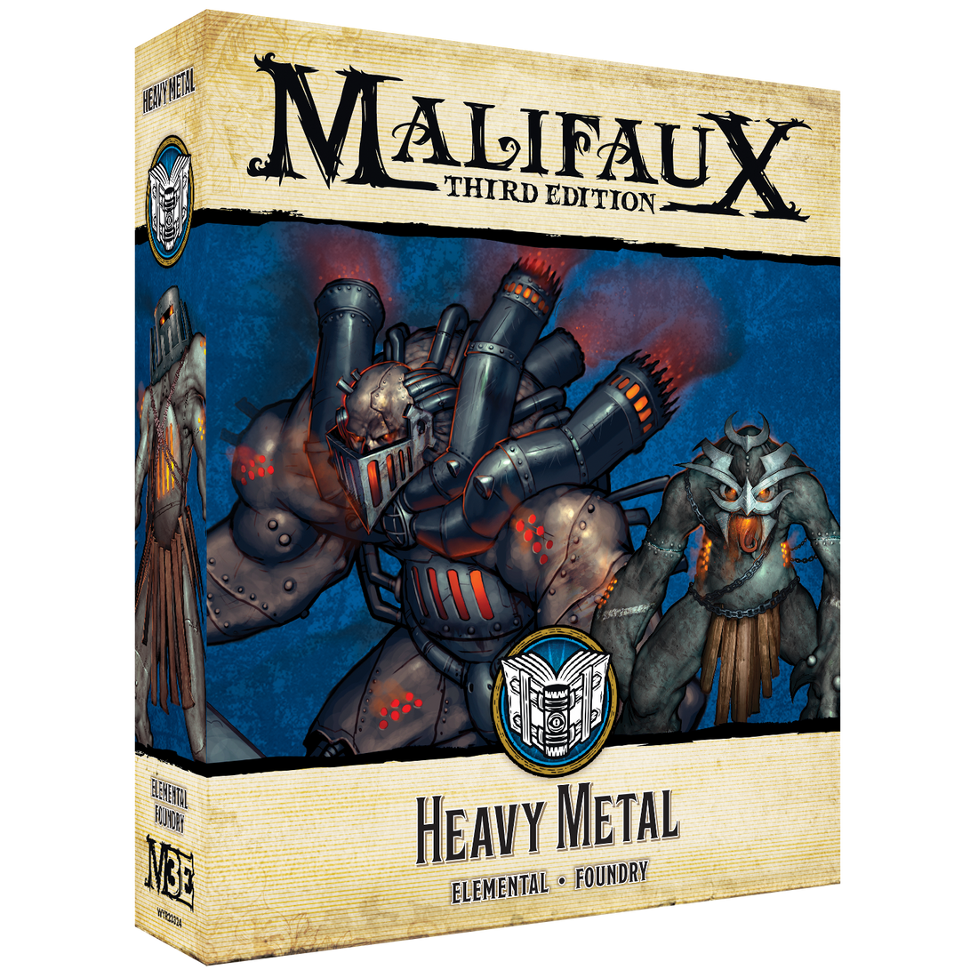 
                    
                      Front view of a Heavy Metal miniature by Wyrd Miniatures, featuring intricate metal armor and detailed craftsmanship.
                    
                  