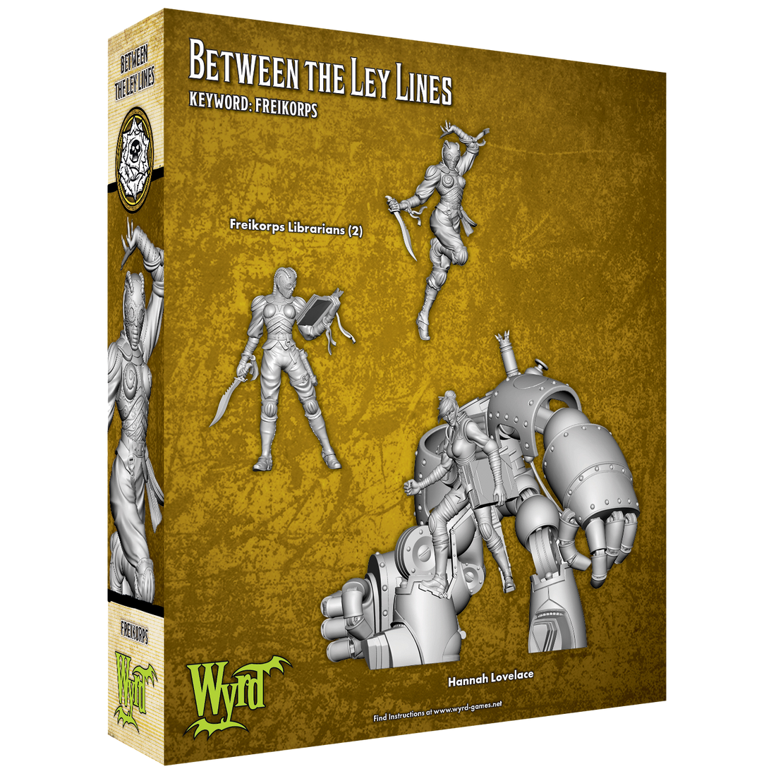 
                    
                      Back view of the Wyrd Miniatures "Between the Ley Lines" toy and game set, featuring detailed miniature components.
                    
                  