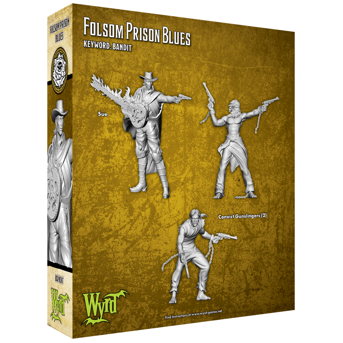 
                    
                      Back view of Wyrd Miniatures' Folsom Prison Blues figure, showing detailed clothing and accessories for tabletop gaming.
                    
                  