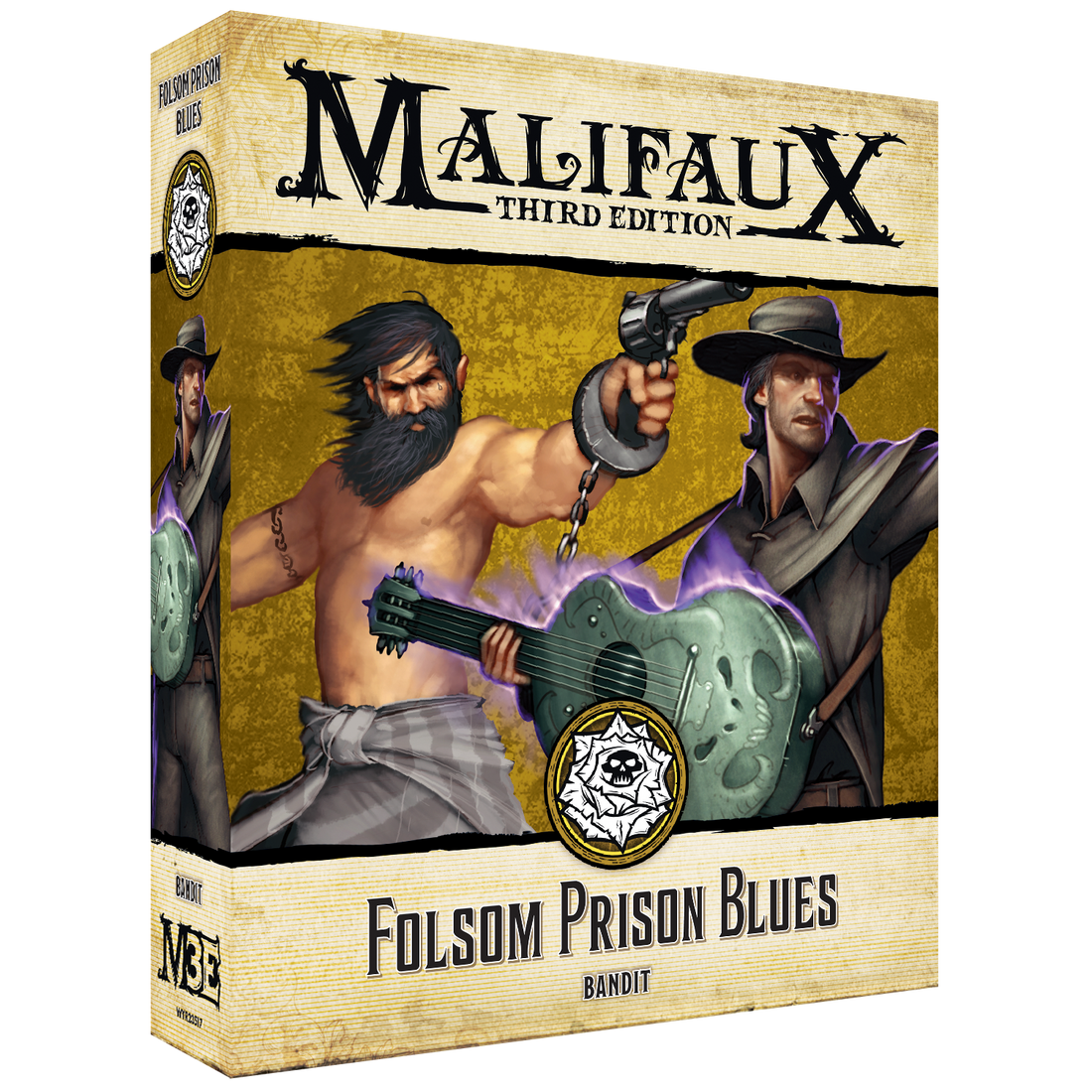 
                    
                      Front view of Wyrd Miniatures' Folsom Prison Blues figurine, showcasing detailed craftsmanship and character features.
                    
                  