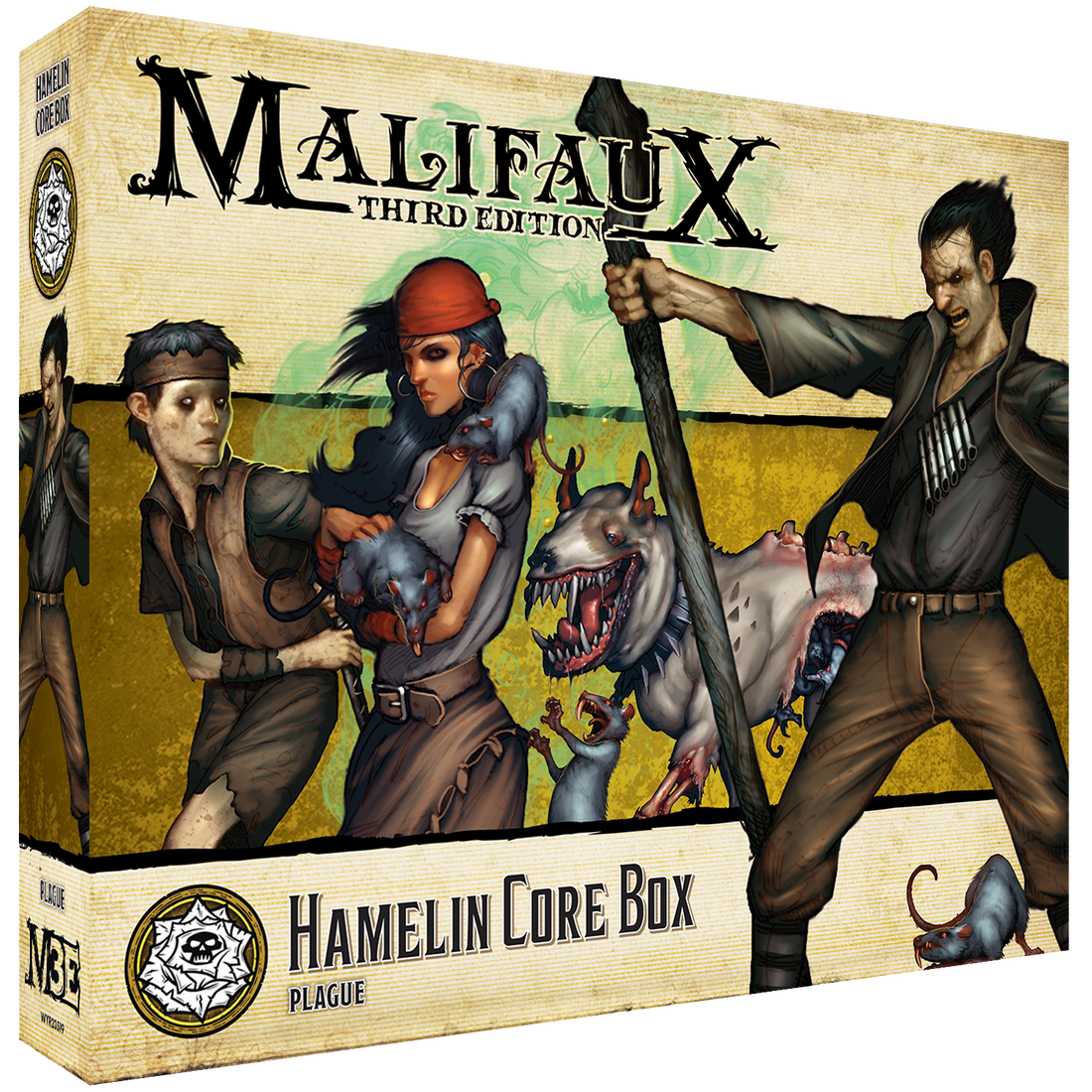
                    
                      Hamelin Core Box from Wyrd Miniatures featuring unassembled miniatures and gaming accessories for tabletop gameplay
                    
                  