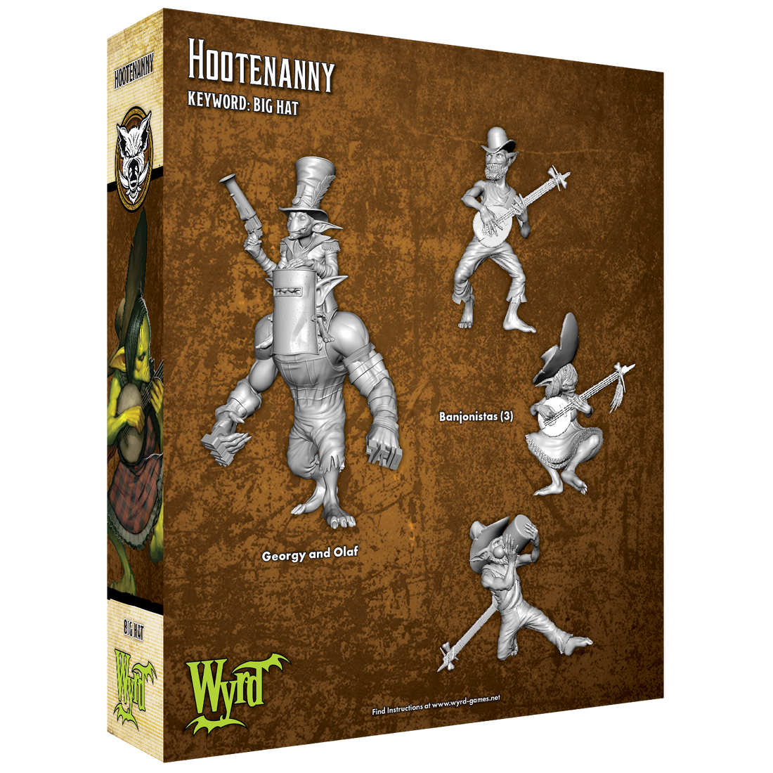 
                    
                      Back view of the Wyrd Miniatures Hootenanny figurine, detailed fantasy character with intricate costume and accessories.
                    
                  