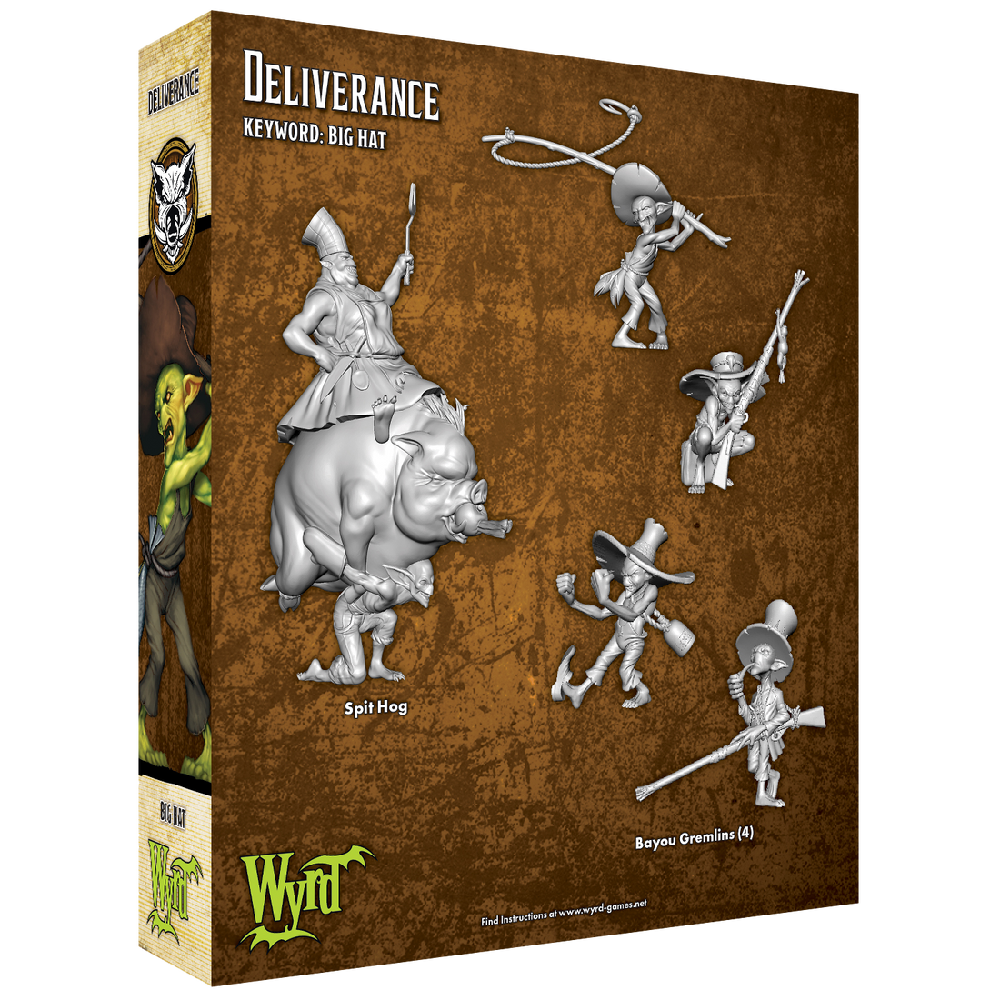 
                    
                      Back view of Wyrd Miniatures Deliverance model showing detailed armor and weaponry in a dark fantasy style.
                    
                  