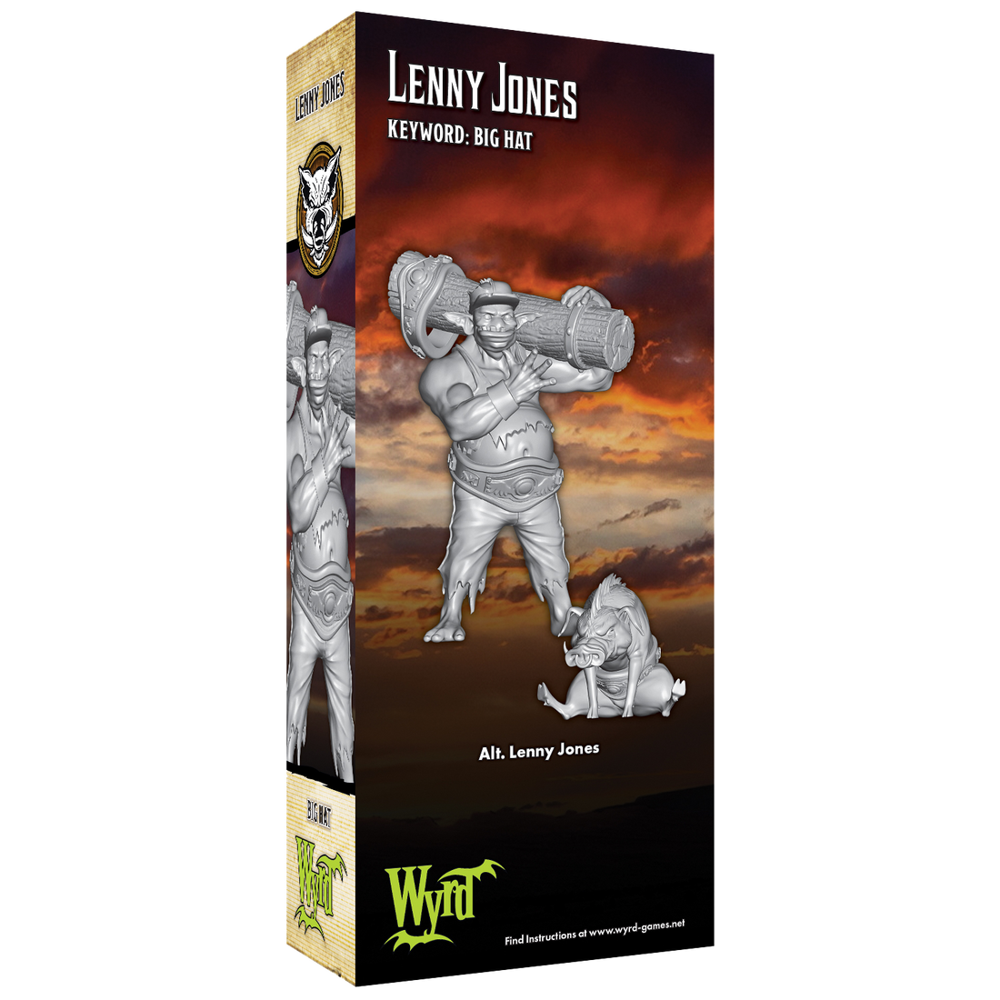 
                    
                      Back view of Wyrd Miniatures Lenny Jones toy figure from the Toys & Games collection.
                    
                  