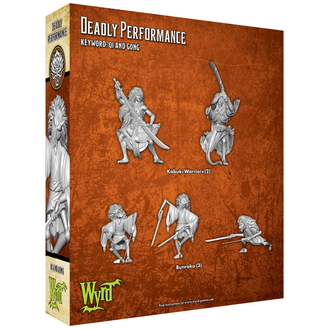 
                    
                      Back view of Wyrd Miniatures Deadly Performance miniature, showcasing detailed armor and weaponry.
                    
                  
