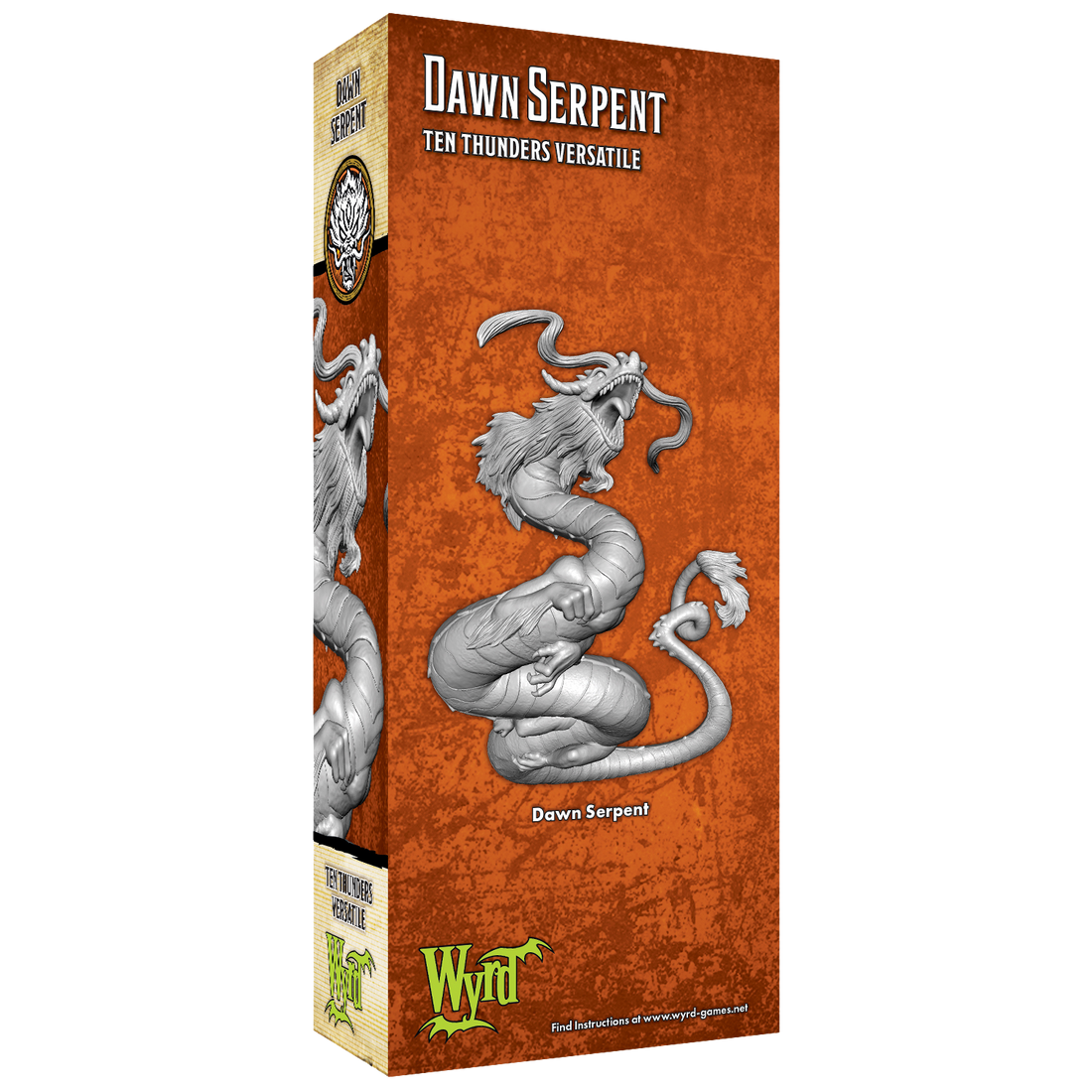 
                    
                      Back view of the Dawn Serpent miniatures by Wyrd Miniatures, featuring detailed serpent design and intricate sculpting.
                    
                  