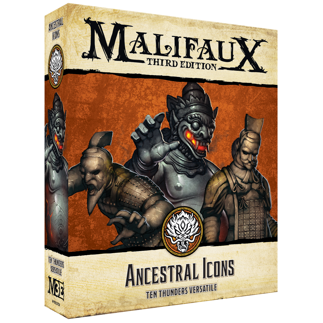 
                    
                      Front view of Wyrd Miniatures Ancestral Icons toy set, featuring detailed miniature figures for tabletop gaming and display.
                    
                  