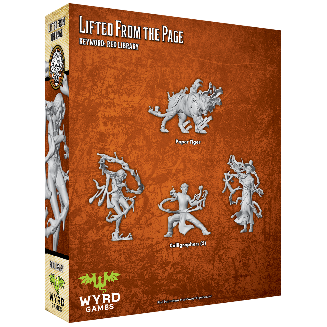 
                    
                      Back view of the Wyrd Miniatures "Lifted from the Page" toy or game figure with detailed painted surface and intricate design.
                    
                  