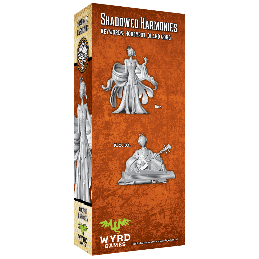
                    
                      Back view of Wyrd Miniatures' Shadowed Harmonies figure, showcasing detailed shadowed armor and intricate design features.
                    
                  