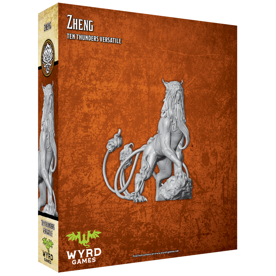 
                    
                      Back view of Zheng miniature by Wyrd Miniatures, featuring detailed costume and accessories, on a plain background.
                    
                  