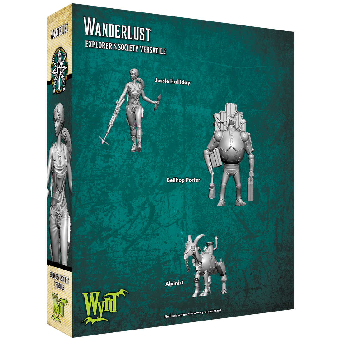 
                    
                      Wyrd Miniatures Wanderlust figure from the back, detailed sculpt with flowing clothing and intricate design elements.
                    
                  
