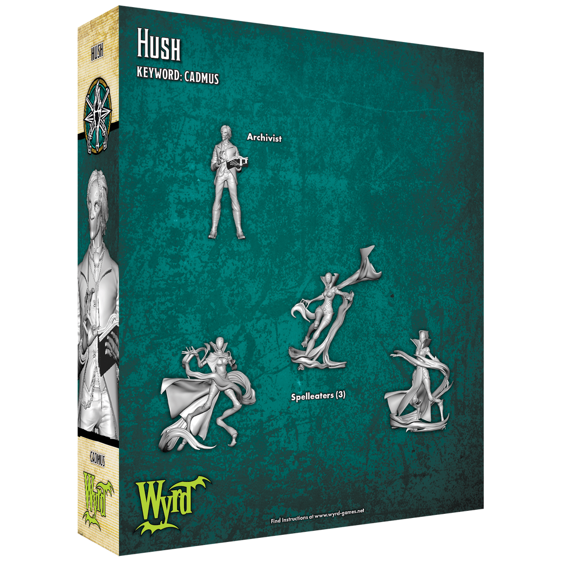 
                    
                      Hush miniature figure by Wyrd Miniatures, showing back view with detailed costume and weapon in a dark fantasy style.
                    
                  