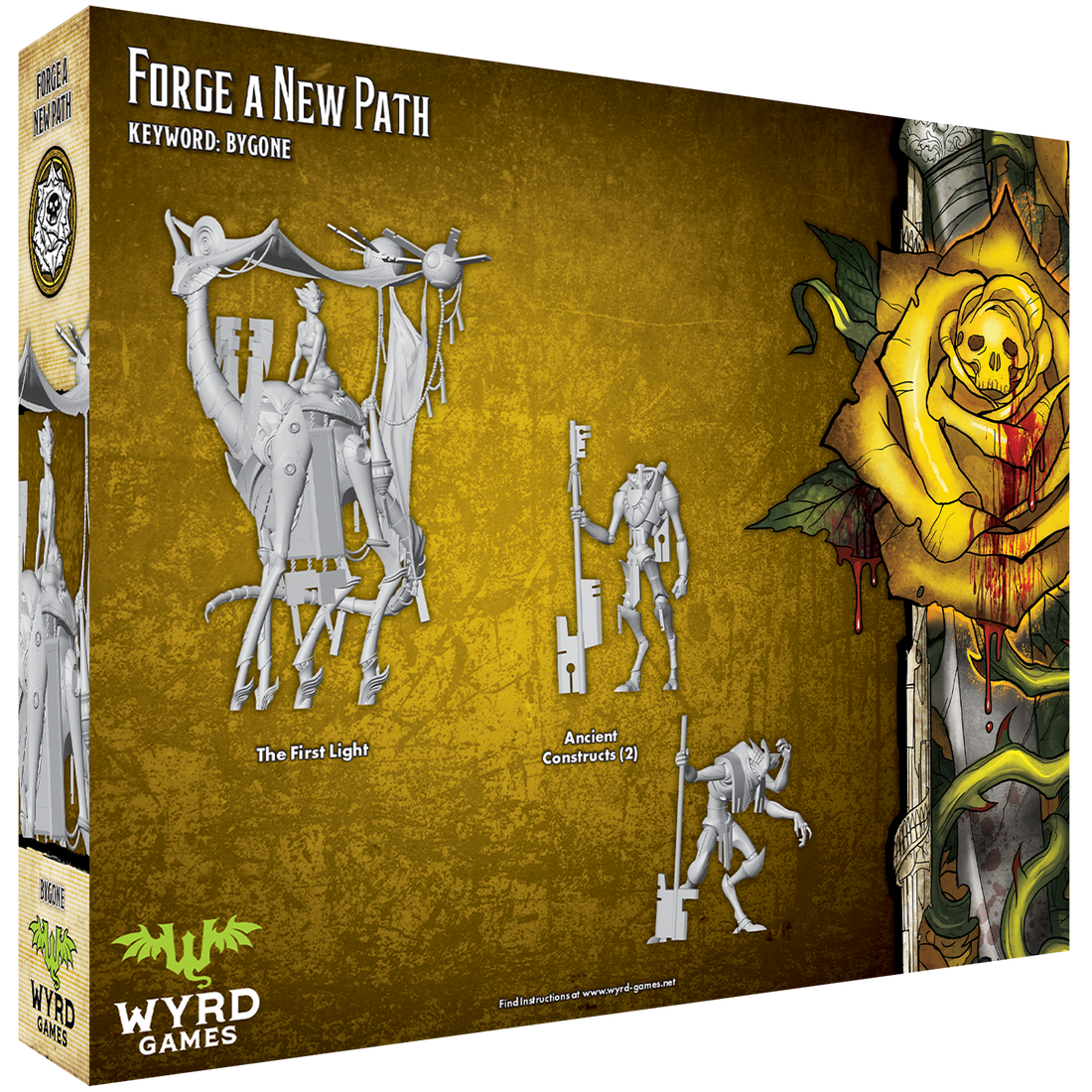 
                    
                      Back view of Wyrd Miniatures' "Forge a New Path" figurine, showing detailed armor and intricate craftsmanship.
                    
                  