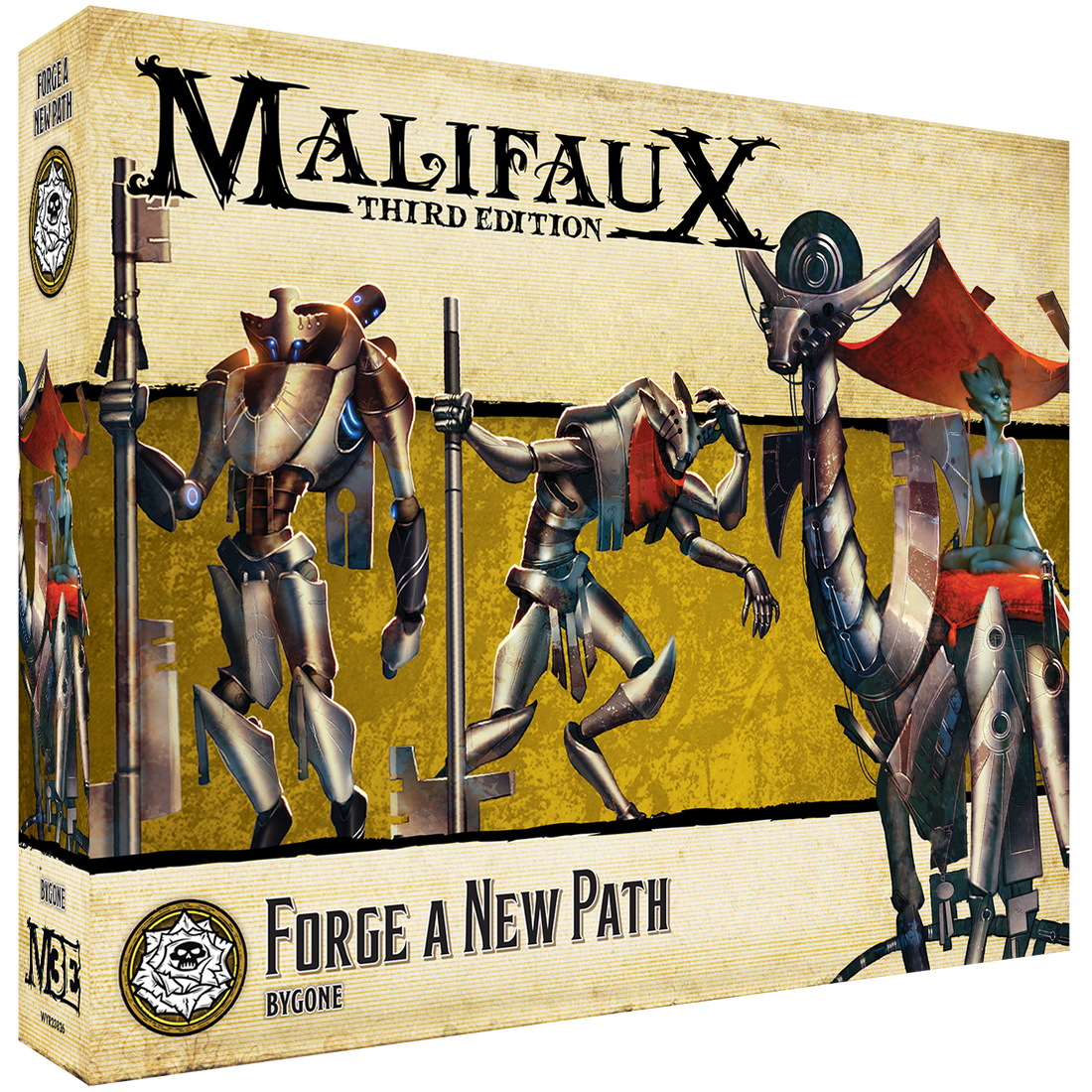 
                    
                      Front view of the "Forge a New Path" miniature by Wyrd Miniatures, featuring detailed sculpting and dynamic pose.
                    
                  