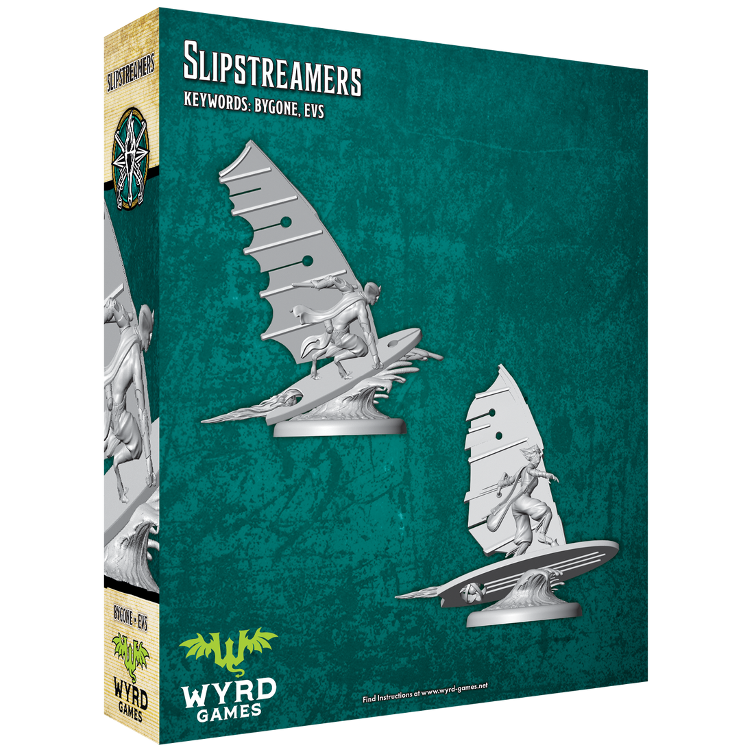 
                    
                      Back view of Wyrd Miniatures Slipstreamers miniature set featuring detailed sci-fi vehicle accessories and futuristic design elements.
                    
                  