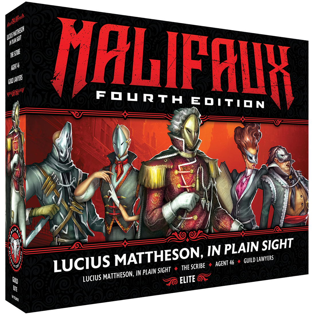 
                    
                      Malifaux Fourth Edition Lucius Mattheson miniature from Wyrd Miniatures in plain sight pose, part of the Malifaux Core Box set.
                    
                  