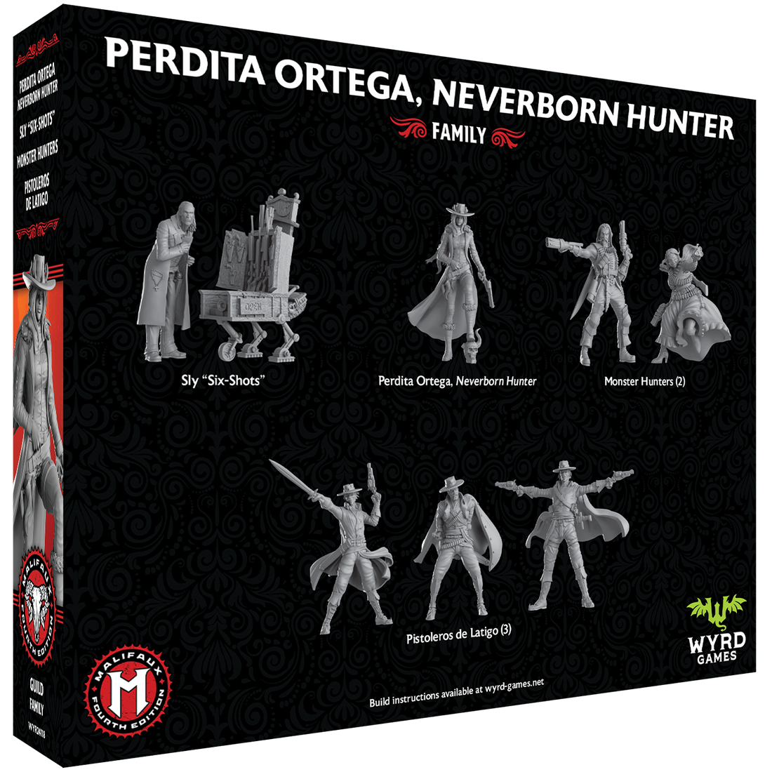 
                    
                      Malifaux Fourth Edition: Perdita Ortega, Neverborn Hunter box back
                    
                  