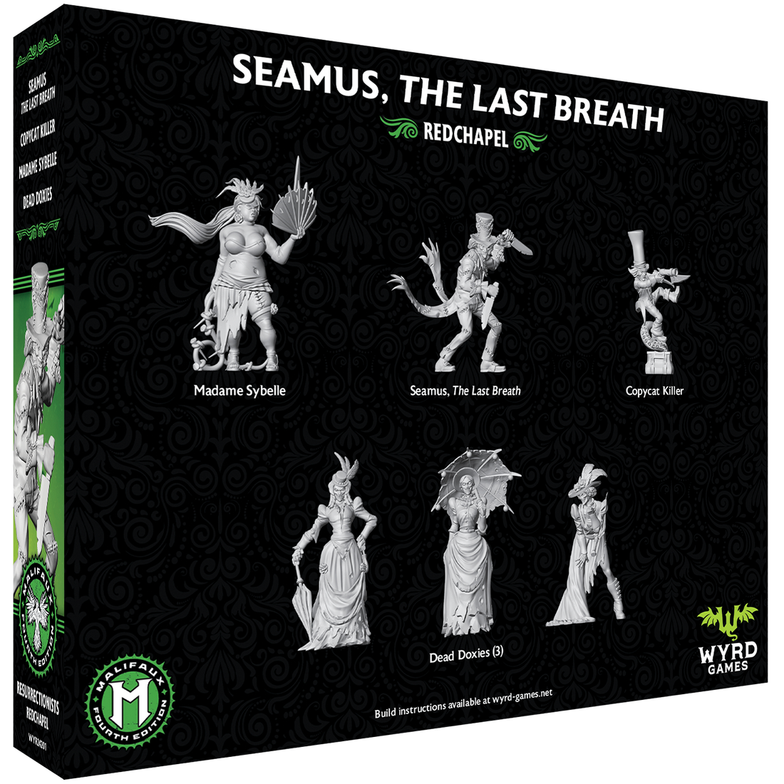 
                    
                      Seamus, The Last Breath from Malifaux Fourth Edition core box by Wyrd Miniatures, featuring a detailed miniature figure.
                    
                  