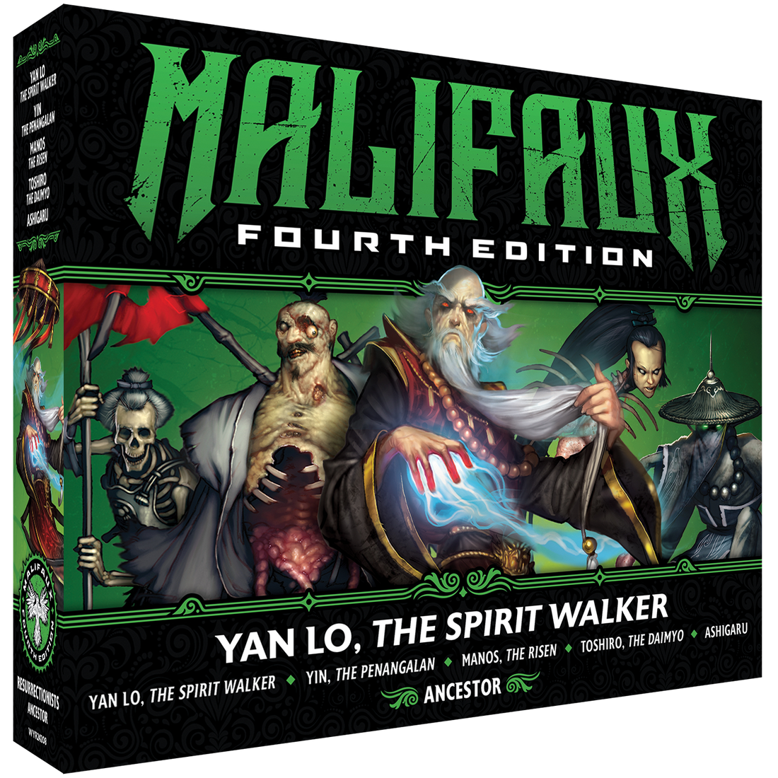 
                    
                      Malifaux Fourth Edition Yan Lo, The Spirit Walker miniature from Wyrd Miniatures Malifaux Core Box, front view with detailed sculpt.
                    
                  