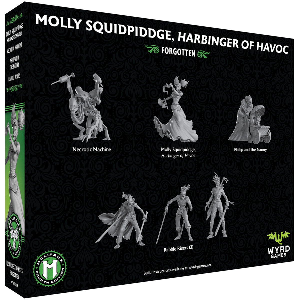 Malifaux Fourth Edition: Molly Squidpiddge, Harbinger of Havoc box back