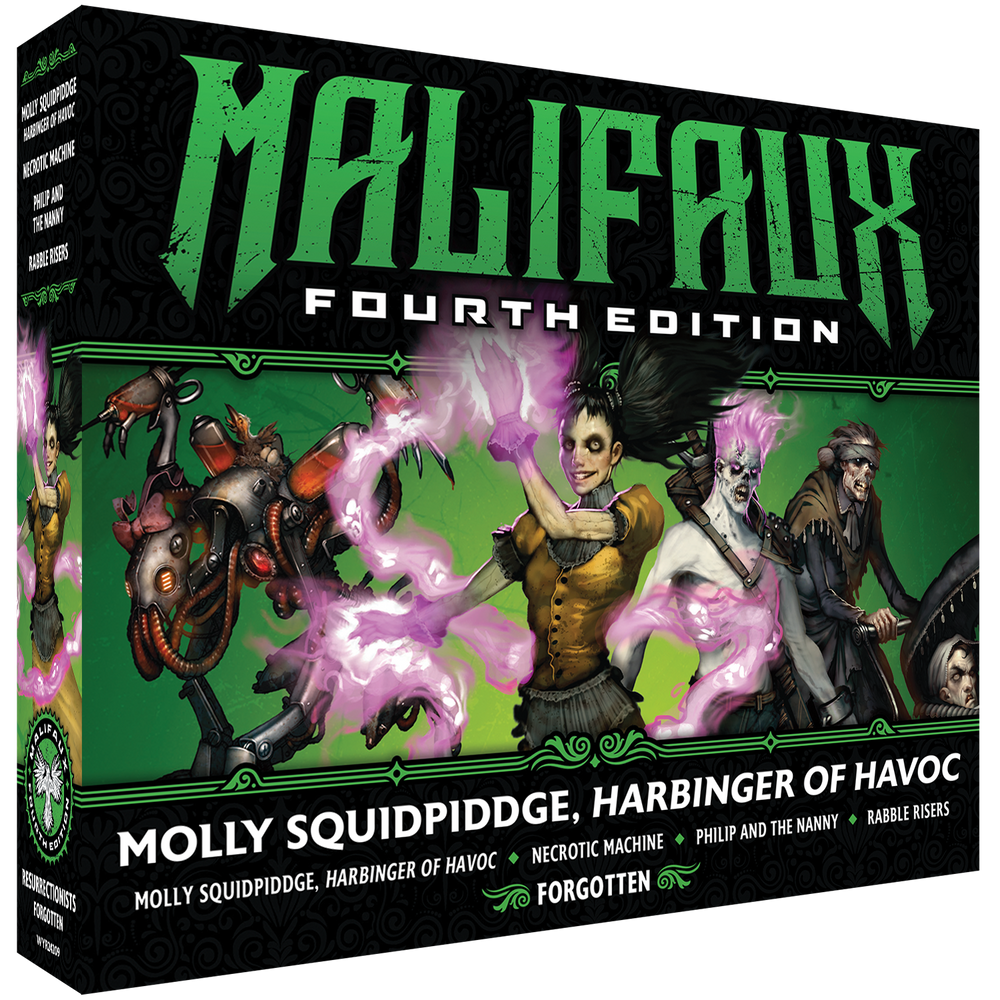 Malifaux Fourth Edition: Molly Squidpiddge, Harbinger of Havoc box front