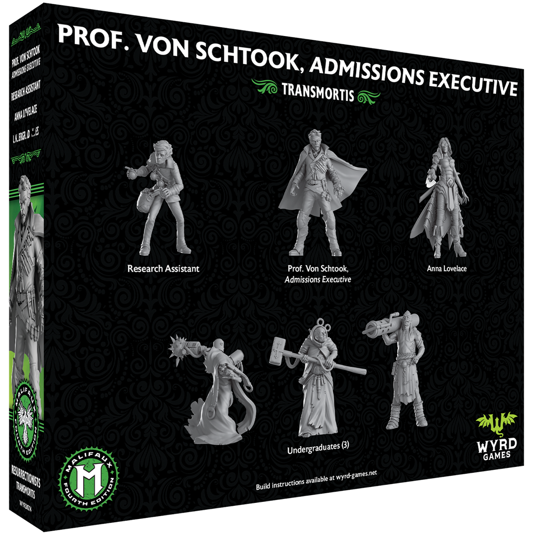 
                    
                      Malifaux Fourth Edition: Prof. Von Schtook, Admissions Executive box back
                    
                  