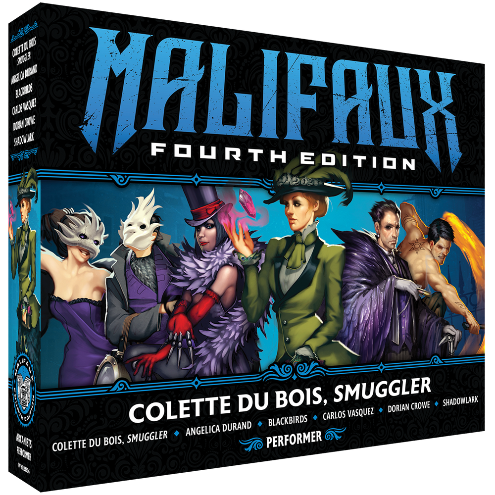 Malifaux Fourth Edition: Colette Du Bois, Smuggler box front
