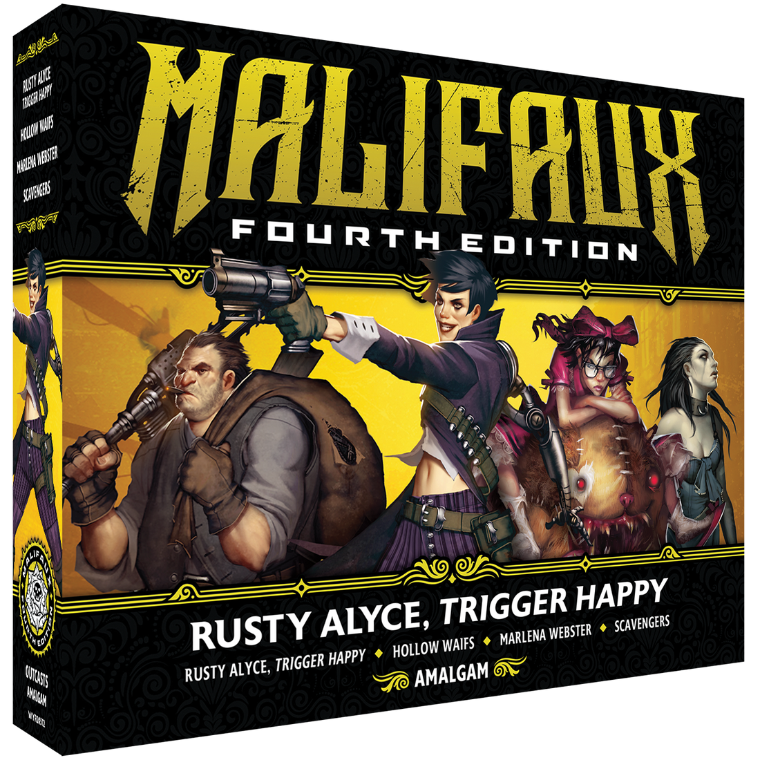 
                    
                      Malifaux Fourth Edition: Rusty Alyce, Trigger Happy box front
                    
                  
