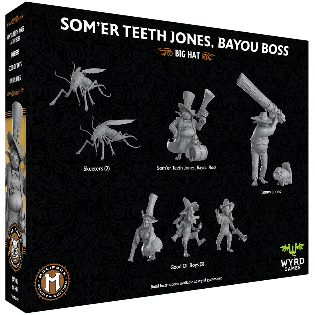 
                    
                      Malifaux Fourth Edition: Som’er Teeth Jones, Bayou Boss box back
                    
                  