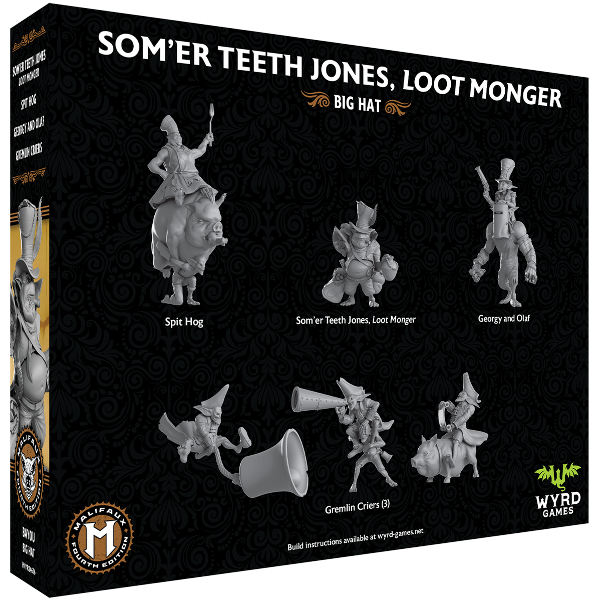 Malifaux Fourth Edition: Som’er Teeth Jones, Loot Monger box back