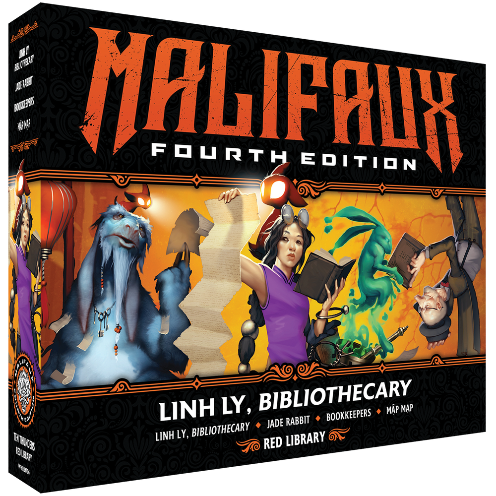 Malifaux Fourth Edition: Linh Ly, Bibliothecary box front