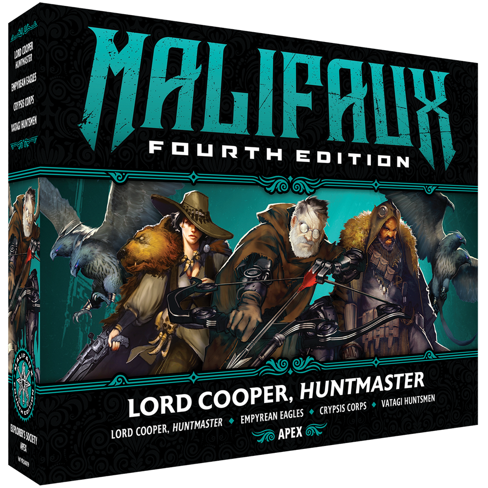 Malifaux Fourth Edition: Lord Cooper, Huntmaster box front