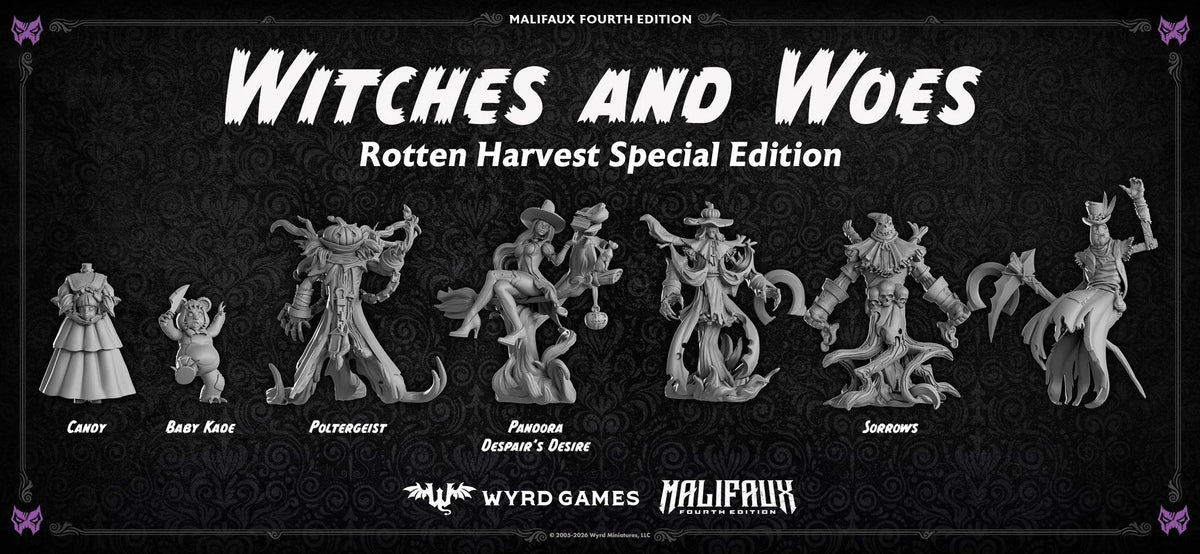 Witches and Woes STLs | Rotten Harvest | Wyrd Games