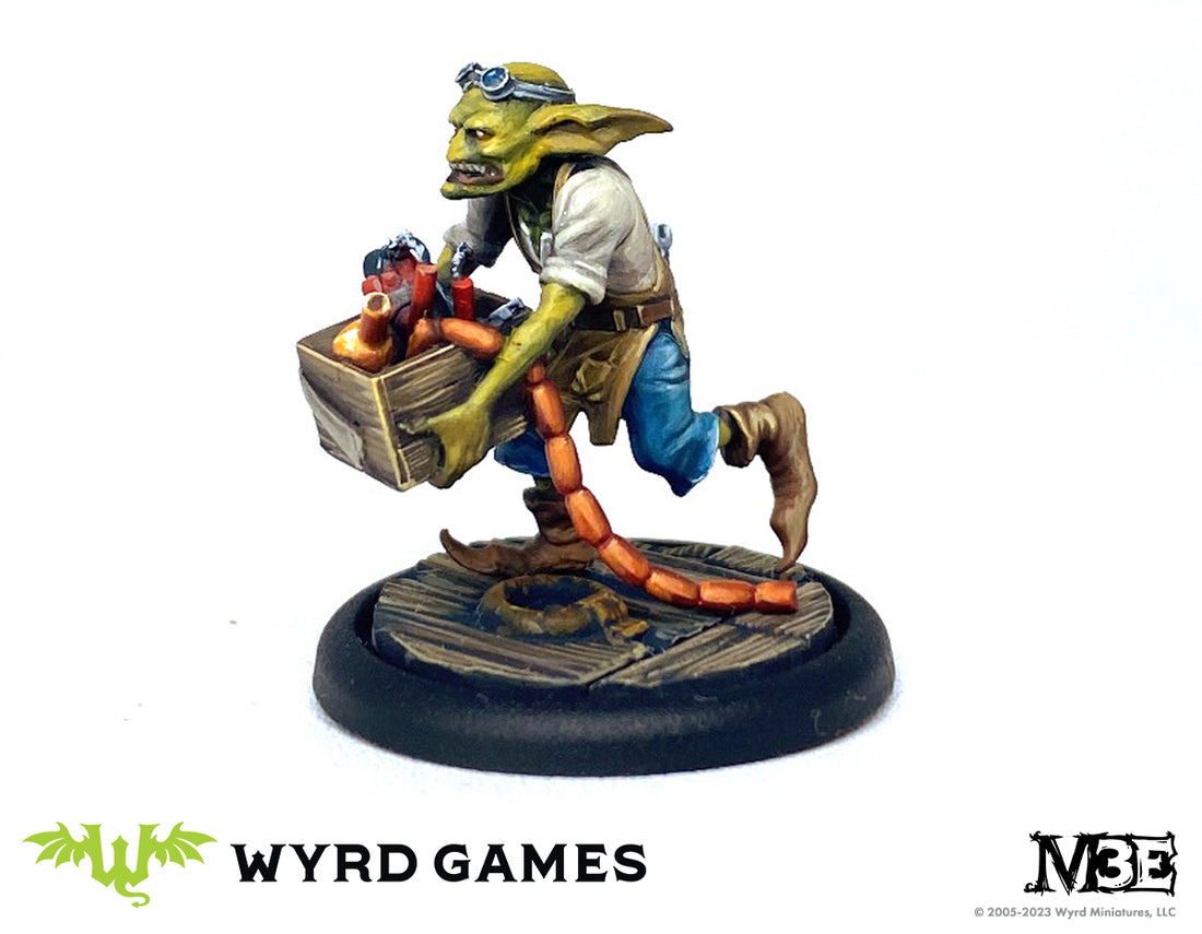 
                    
                      Wyrd Miniatures "Method to the Madness" backup assistant figurine with intricate details and dynamic pose.
                    
                  