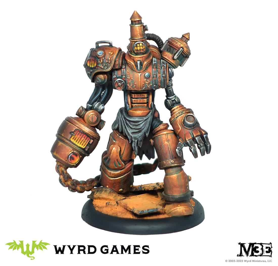 
                    
                      Wyrd Miniatures Boilermaker Malifaux Keyword Box featuring detailed miniature figure on tabletop display
                    
                  