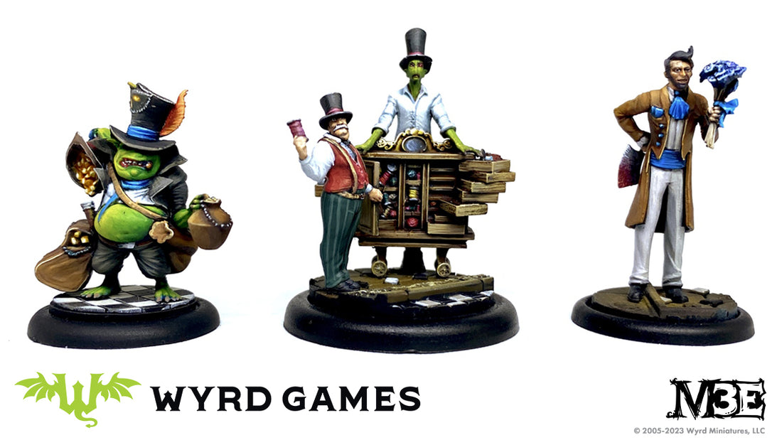 
                    
                      Wyrd Miniatures Hats Off game accessory in a close-up showing detailed miniature parts and vibrant colors.
                    
                  