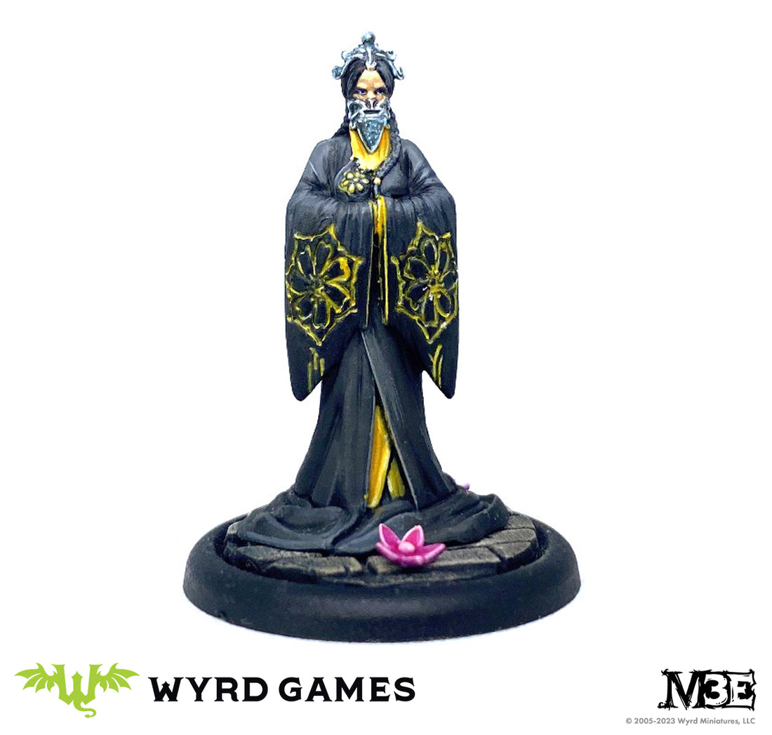 
                    
                      Hidden Allegiances Wyrd Miniatures Misaki Katanaka Fractured model with intricate armor and dynamic pose for tabletop gaming.
                    
                  