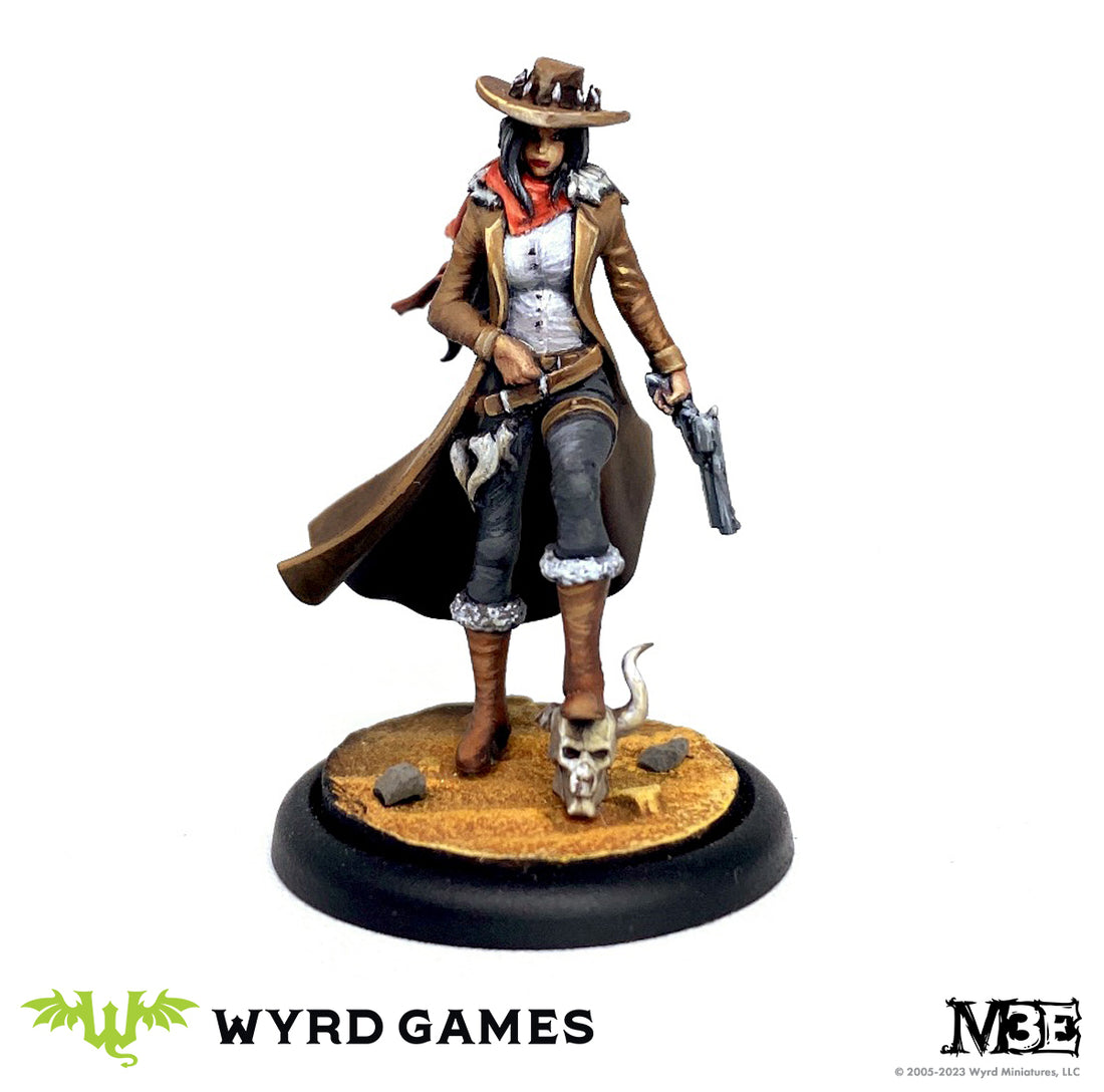 
                    
                      Behind the Trigger Malifaux miniature featuring Perdita Ortega, a Neverborn Hunter by Wyrd Miniatures.
                    
                  