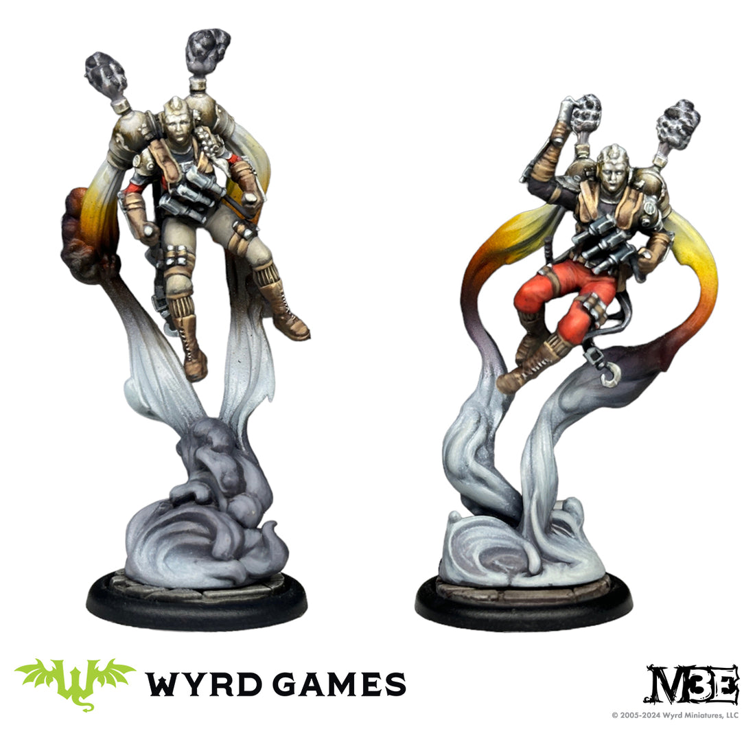 
                    
                      Wyrd Miniatures Into the Fray Rocketeers gaming miniatures set, detailed figures for tabletop wargaming.
                    
                  